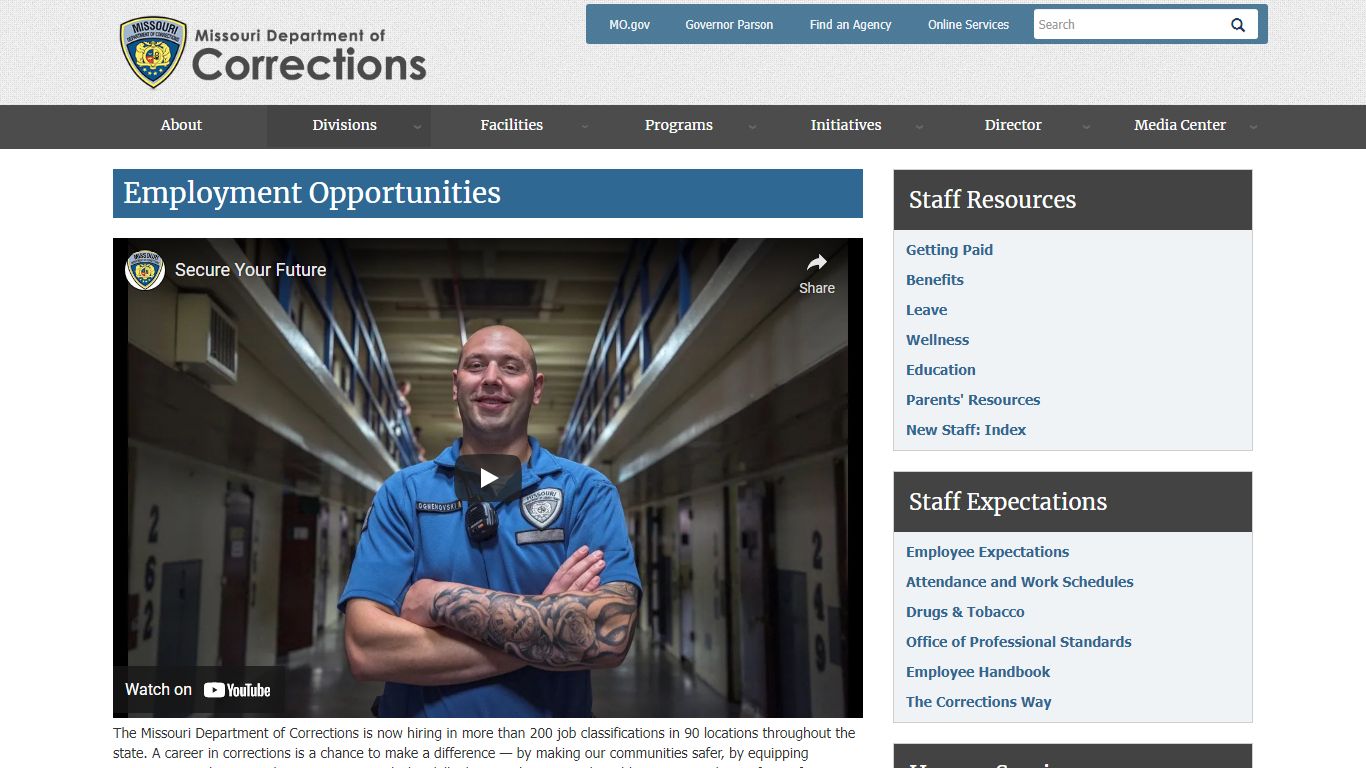 FAQs - Western Reception, Diagnostic & Correctional Center