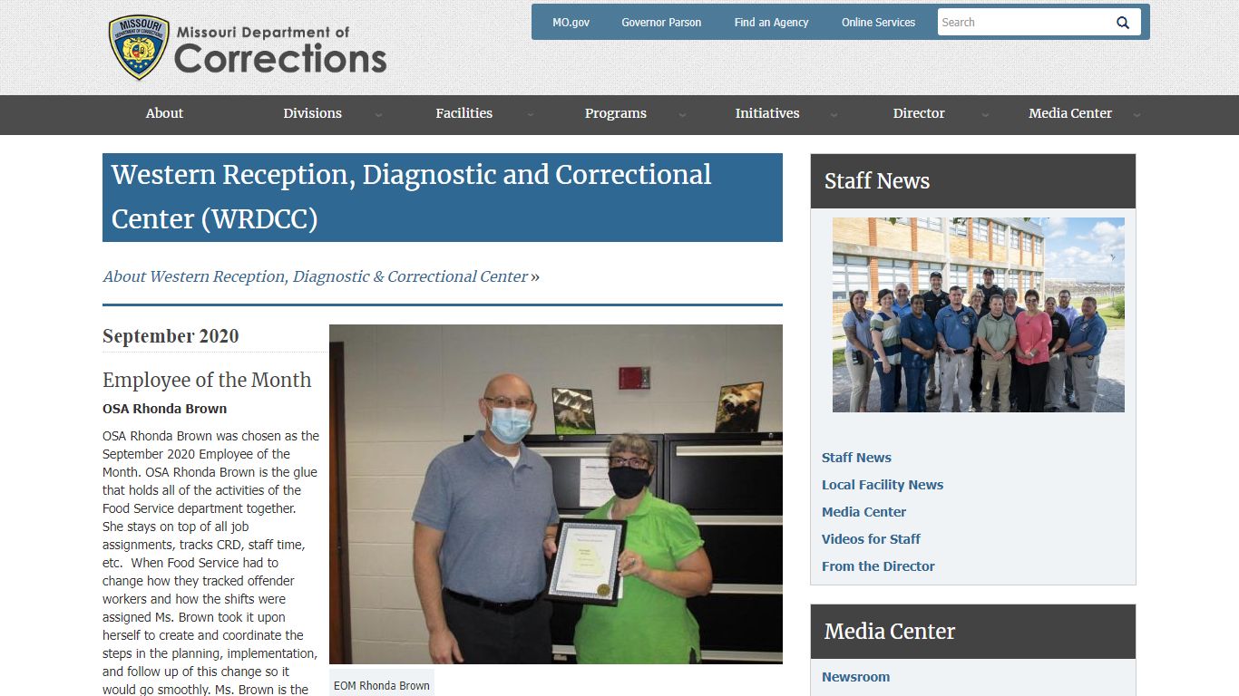 Western Reception, Diagnostic and Correctional Center (WRDCC)